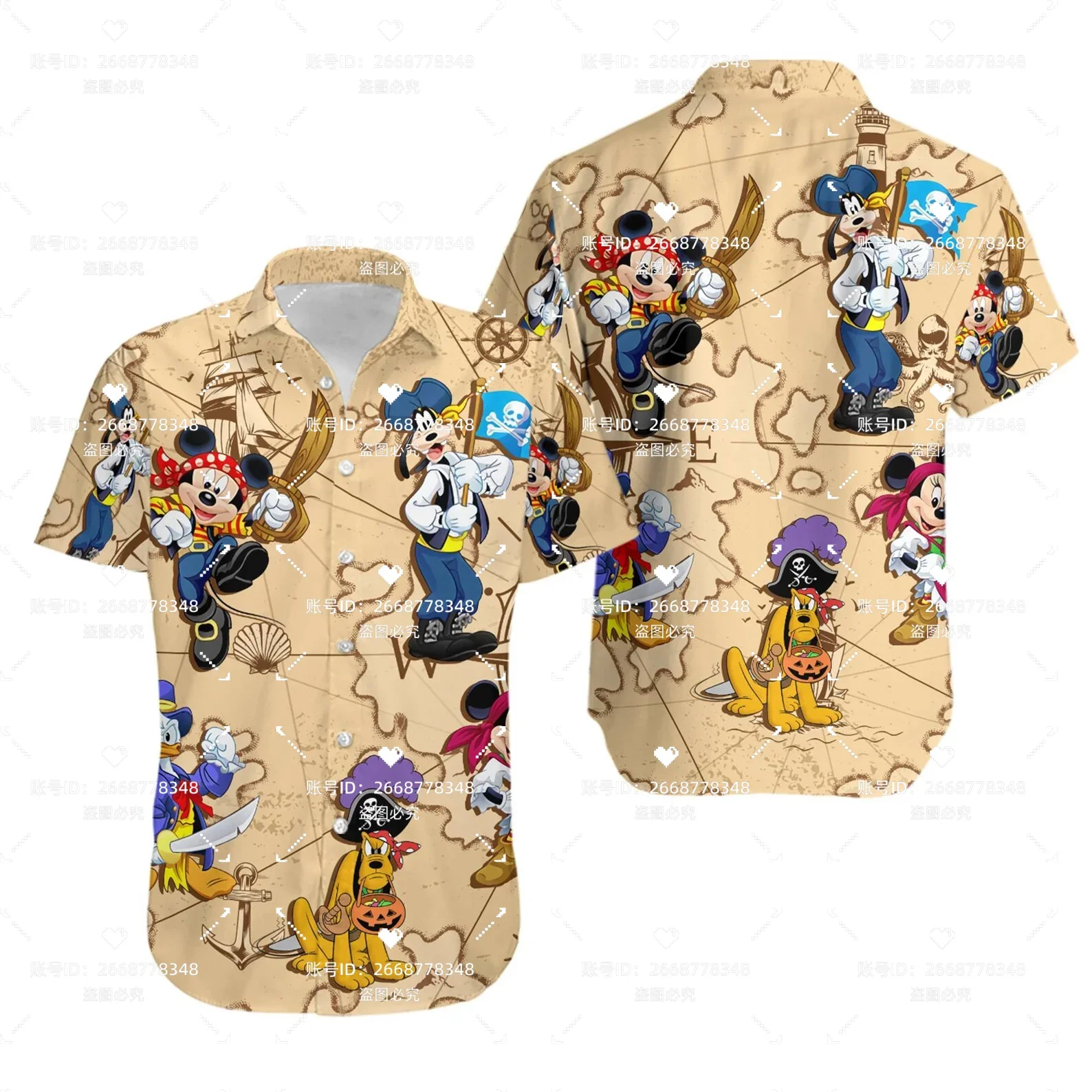 Mickey Pirates of the Caribbean Hawaiian Shirts for Men's Disney Cruise Line Hawaiian Shirts Casual Beach Short Sleeve Shirts
Mickey Pirates of the Caribbean Hawaiian Shirts for Men's Disney Cruise Line Hawaiian Shirts Casual Beach Short Sleeve Shirts