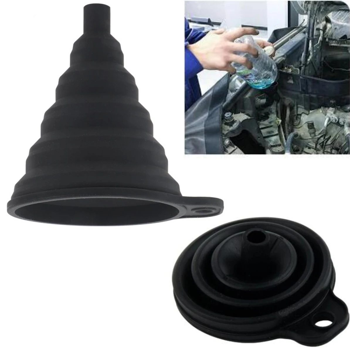 General Motors Engine Funnel Silicone Liquid Funnel Washing Machine Fluid Change Funnel Foldable Portable
General Motors Engine Funnel Silicone Liquid Funnel Washing Machine Fluid Change Funnel Foldable Portable