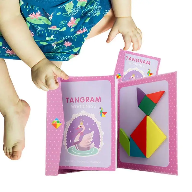 Travel Tangram Wooden Tangram Puzzles Magnetic Travel Games With 96 Patterns Educational Toy Gift Brain Teasers For Children
Travel Tangram Wooden Tangram Puzzles Magnetic Travel Games With 96 Patterns Educational Toy Gift Brain Teasers For Children