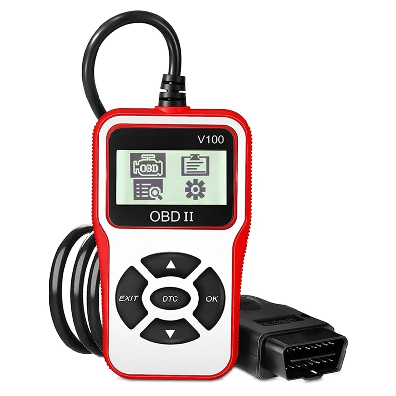 

V100 Car Diagnostic Tools Digital Display OBD 2 Scanner Universal OBD2 Code Reader Ignition Tester Test Durable Easy To Use