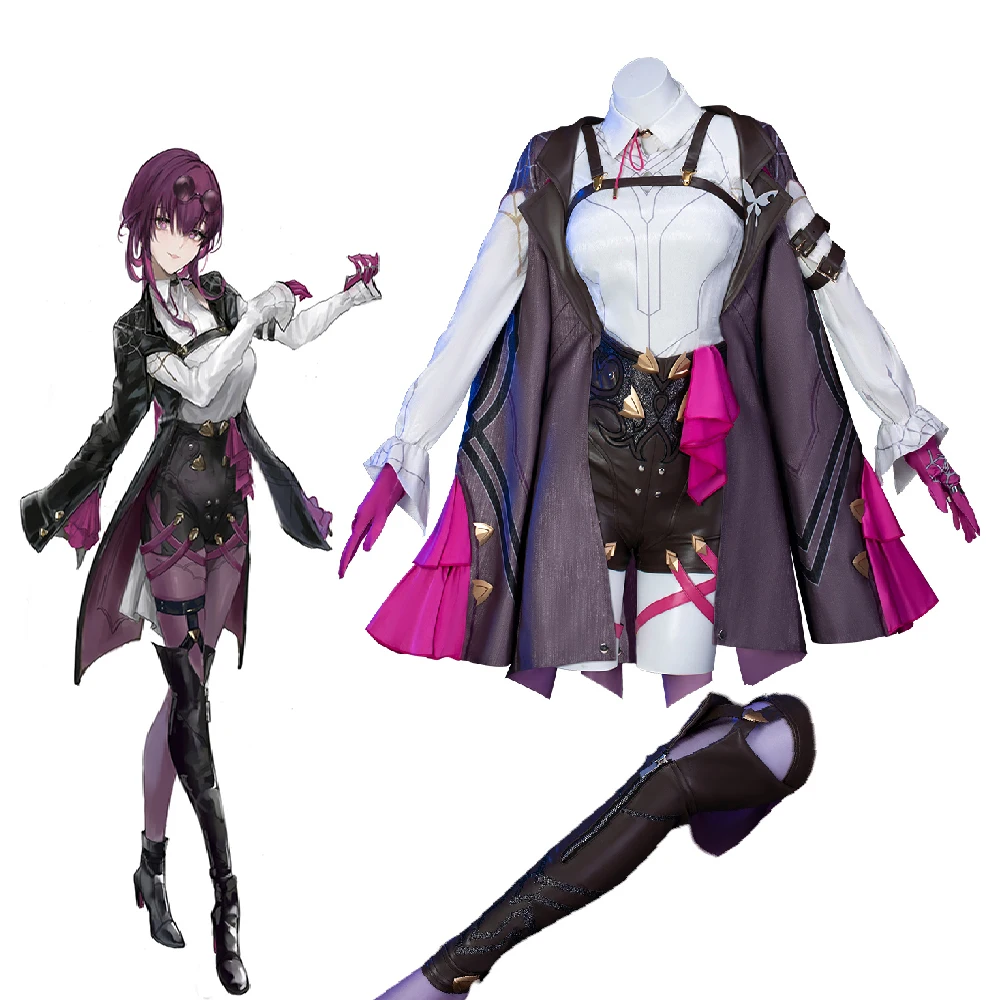 Game Honkai: Star Rail Kafka Cosplay Costume Women Girls Cute Combat Uniform Suits with Cape Halloween Carnival Party Outfits
Game Honkai: Star Rail Kafka Cosplay Costume Women Girls Cute Combat Uniform Suits with Cape Halloween Carnival Party Outfits