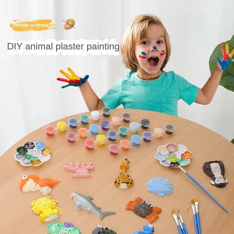 DIY Gypsum Painting Toy Graffiti Cute Animal Creative Handmade Painting Toys for Kid Girl Party Favors
DIY Gypsum Painting Toy Graffiti Cute Animal Creative Handmade Painting Toys for Kid Girl Party Favors