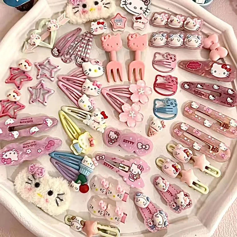 19PCS Kawaii Sanrio Hairpin Hello Kitty Anime Cute Cartoon Student Children Hair Clip Hair Accessories Decorate Toys Girls Gifts
19PCS Kawaii Sanrio Hairpin Hello Kitty Anime Cute Cartoon Student Children Hair Clip Hair Accessories Decorate Toys Girls Gifts