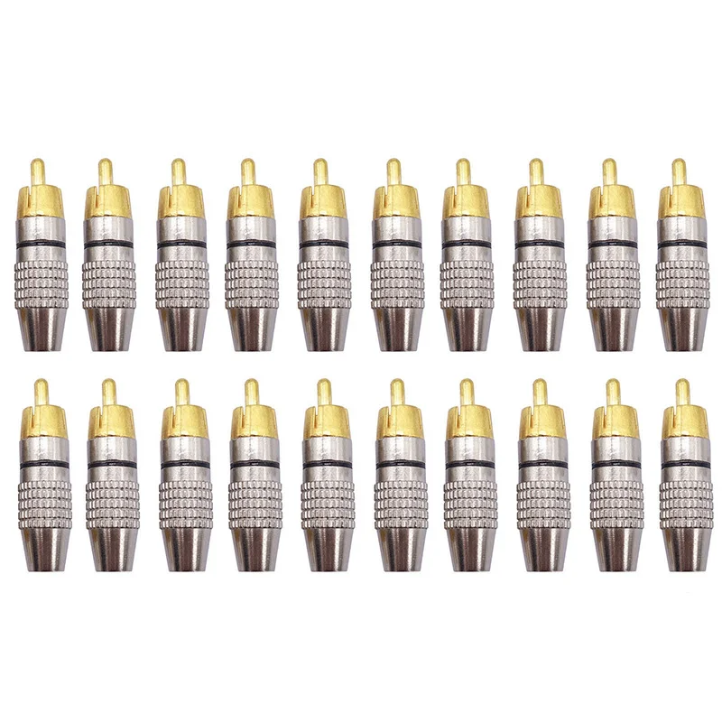 20pcs Adapter Connectors Gold Plated Soldering Audio for Audio Speakers/Amplifiers Metal 42 * 11mm Replacement Pro
20pcs Adapter Connectors Gold Plated Soldering Audio for Audio Speakers/Amplifiers Metal 42 * 11mm Replacement Pro