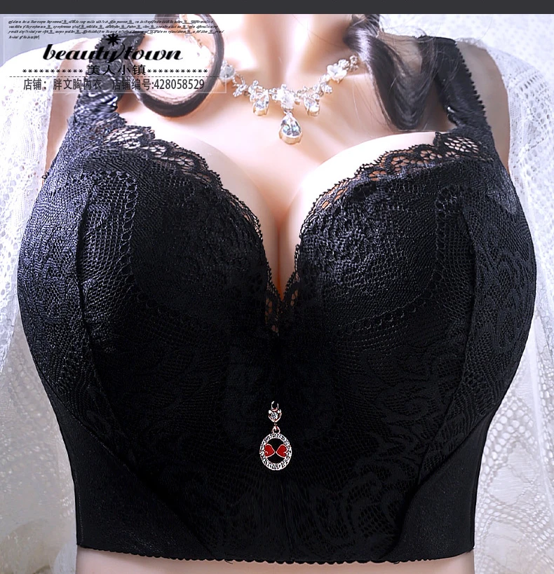 plus Size Push up Bra Sexy Lace Underwire Full Coverage Lingerie Wide Side Wings Thin Cup Support for Curvy Women Big Bust 22 Sbc7b5a0a892c48d0aaa0a8fdf3261a0aT