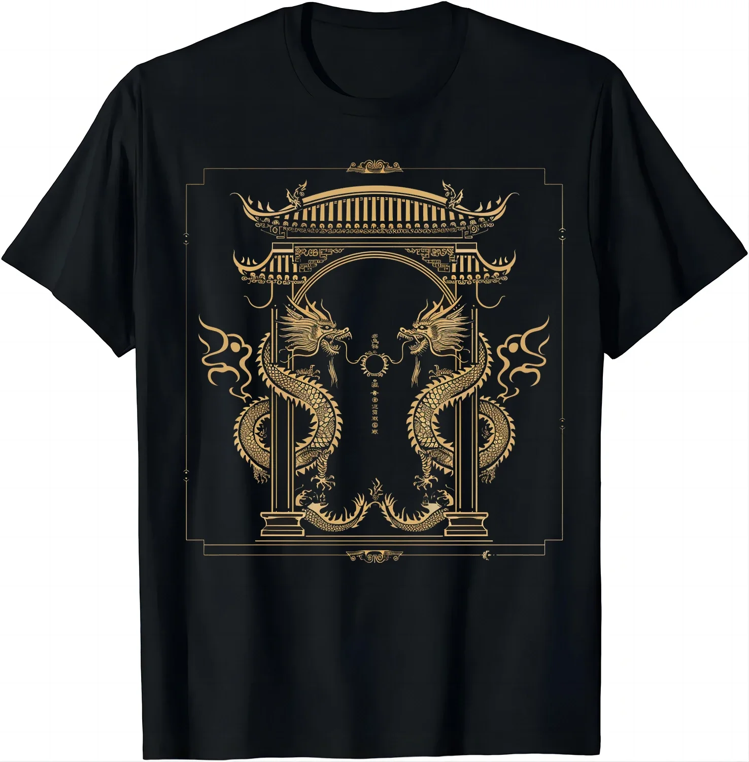 Chinese Golden Dragon Gate Tee - Guardian of Fortune T Shirt Men Clothing Tops Graphic T Shirts Camisas Streetwear Ropa Hombre
Chinese Golden Dragon Gate Tee - Guardian of Fortune T Shirt Men Clothing Tops Graphic T Shirts Camisas Streetwear Ropa Hombre