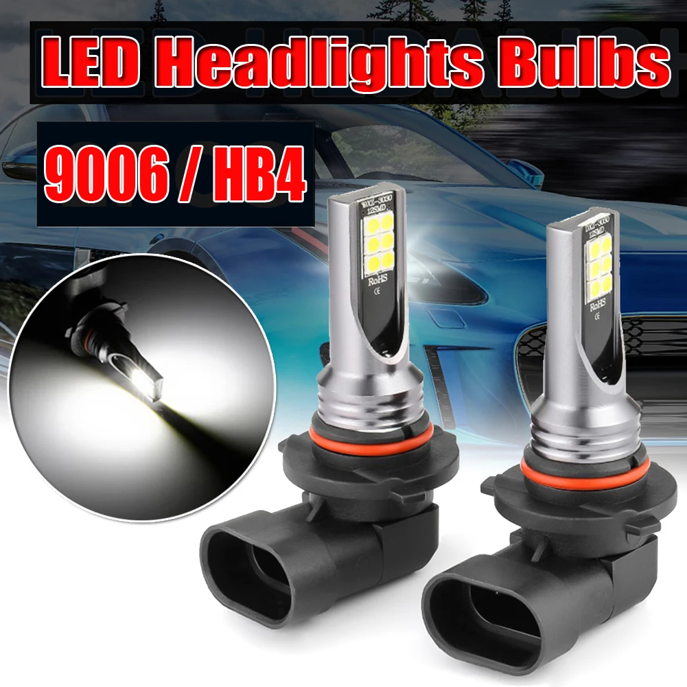 2PCS 9006 HB4 Car LED Headlights 10000LM Super Bright Led Daytime Running Lights 6000K White Fog Lamps Auto Accessories
2PCS 9006 HB4 Car LED Headlights 10000LM Super Bright Led Daytime Running Lights 6000K White Fog Lamps Auto Accessories