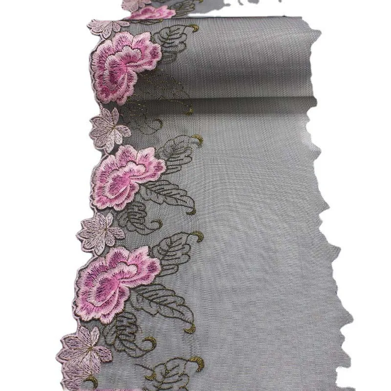 22Yards Floral Embroidered Black Mesh Tulle Lace Trim For Sewing Garment Accessories Underwear Bra Dress Decor Fabris
22Yards Floral Embroidered Black Mesh Tulle Lace Trim For Sewing Garment Accessories Underwear Bra Dress Decor Fabris