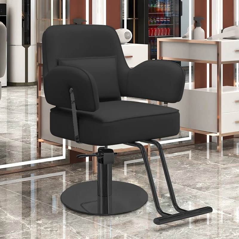 

Shop Hair Barber Chair Exclusive Lifting Internet Famous Cutting Chairs Modern Black Silla Con Ruedas Beauty Salon Furniture