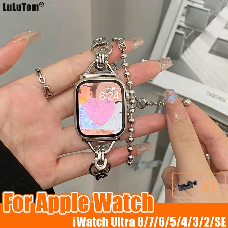 Ремешок металлический для Apple Watch Ultra Band, стальной браслет для IWatch 8 7 SE 6 5 4 3, 49 мм 40 мм 45 мм 44 мм 41 мм 42 мм 38 мм, оригинал
Ремешок металлический для Apple Watch Ultra Band, стальной браслет для IWatch 8 7 SE 6 5 4 3, 49 мм 40 мм 45 мм 44 мм 41 мм 42 мм 38 мм, оригинал