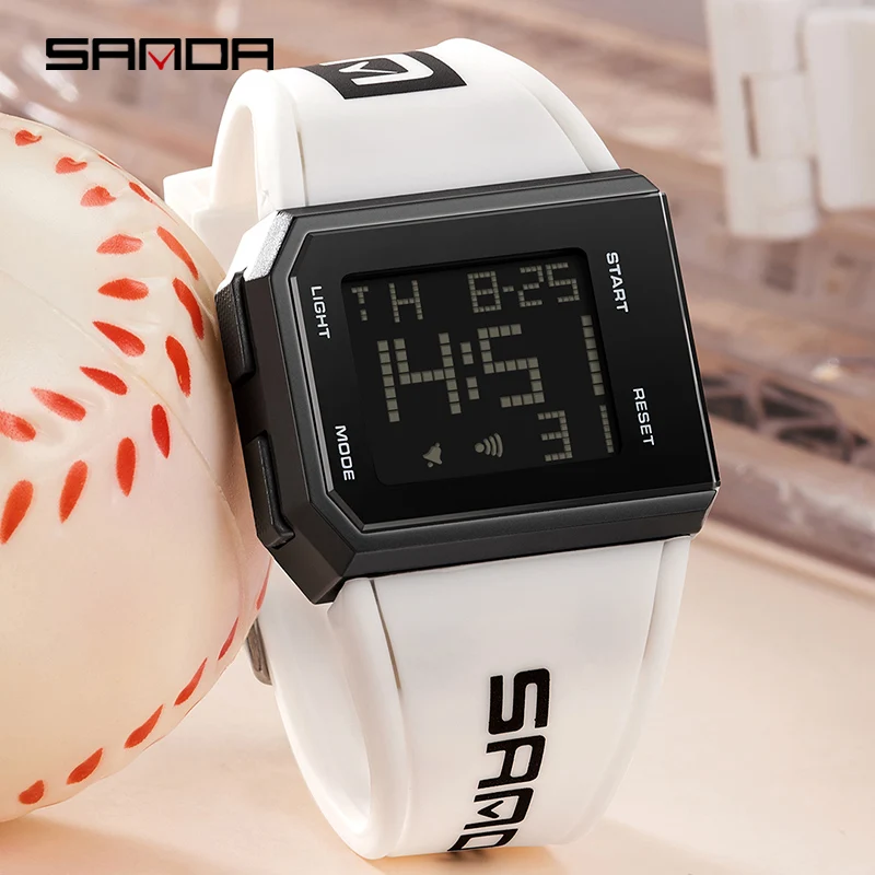 

Часы наручные SANDA мужские многофункциональные, модные спортивные водонепроницаемые цифровые, 9003