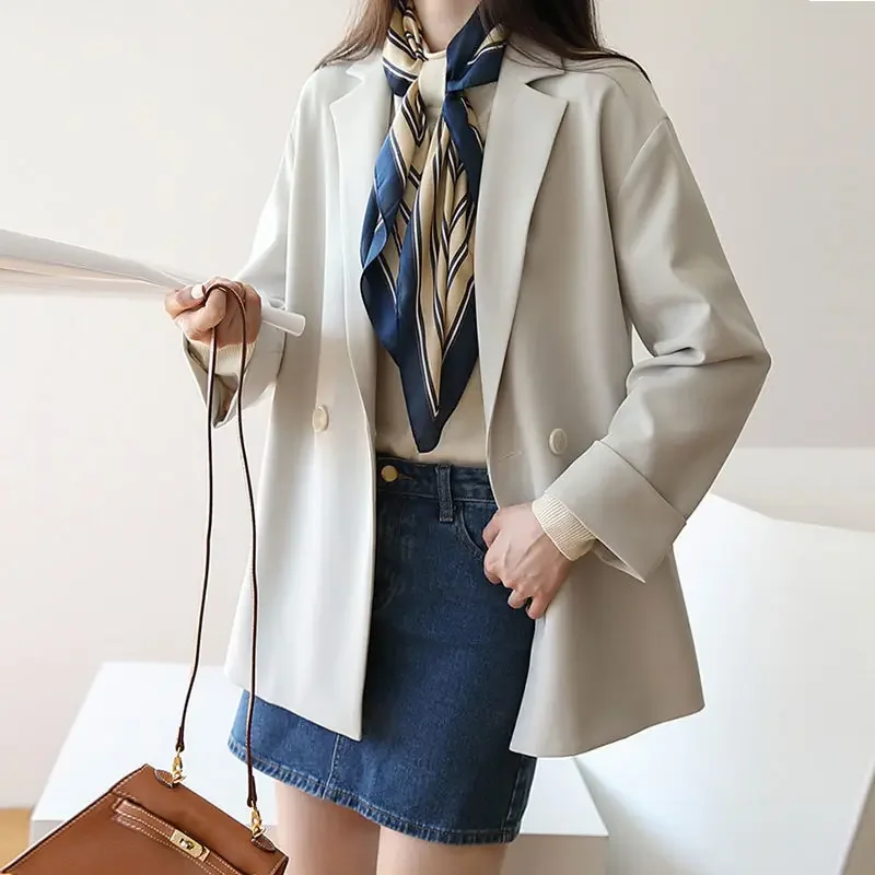 

Black Coats for Women Loose Clothes White Blazer Woman Chic and Elegant Jacket Bring Free Shipping Outerwears on Promotion Hot