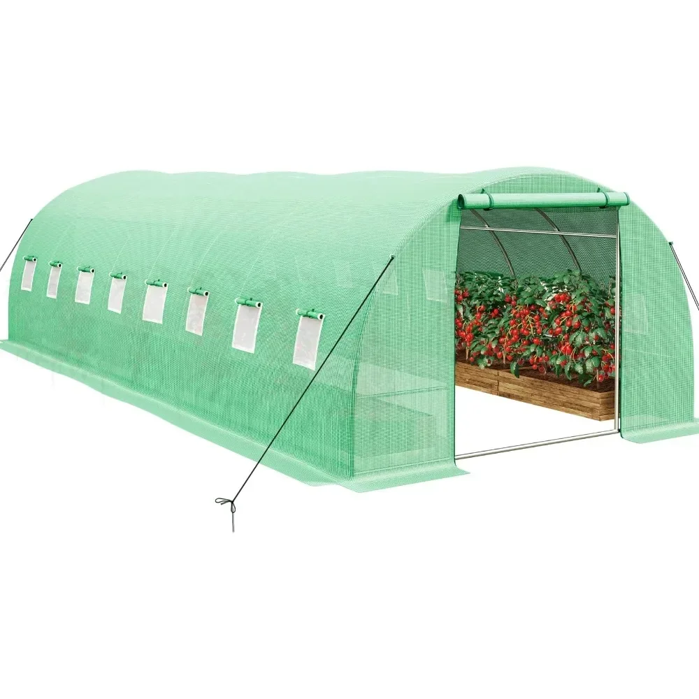 

Gardening Large Heavy DutyOutdoor Greenhouses Walk in Tunnel Green House Prefabricated House Housing Greenhouse Garden Home