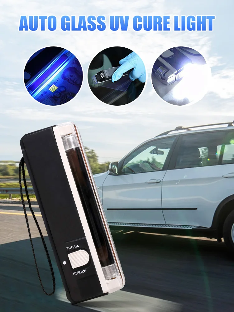 Multifunctional Auto Glass UV Cure Light Car Window Resin Cured Ultraviolet UV Lamp Lighting Windshield Repair Accessories
Multifunctional Auto Glass UV Cure Light Car Window Resin Cured Ultraviolet UV Lamp Lighting Windshield Repair Accessories