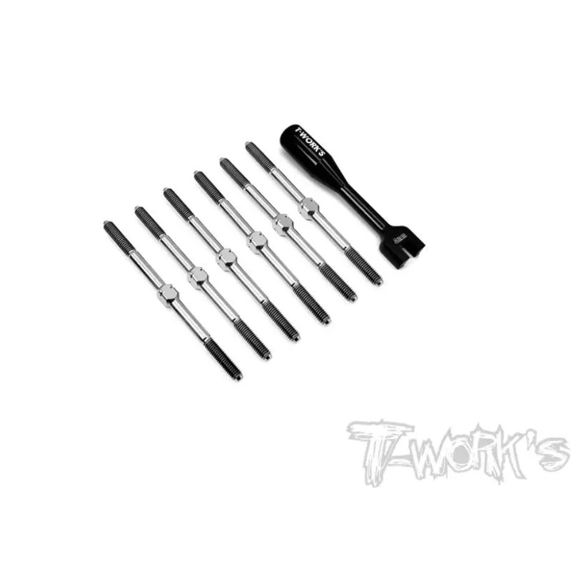 

Original T works TB-255 64 Titanium Turnbuckle Set ( For Xray XB2'22 ) Professional Rc part