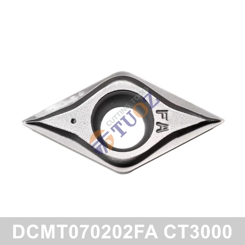 

100% Original DCMT070202FA CT3000 Metal Ceramics Insert DCMT 070202 -FA R0.2 CNC Lathe Cutter Turning Tools