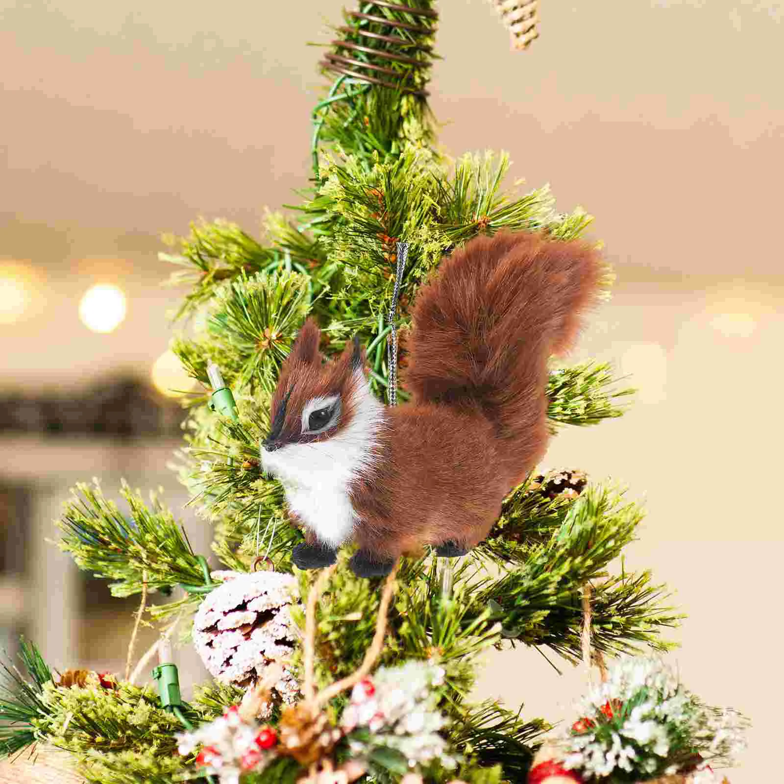 Furry Squirrel Ornament Small Plush Squirrel Statue Decoration Realistic Furry Squirrel Ornament
Furry Squirrel Ornament Small Plush Squirrel Statue Decoration Realistic Furry Squirrel Ornament