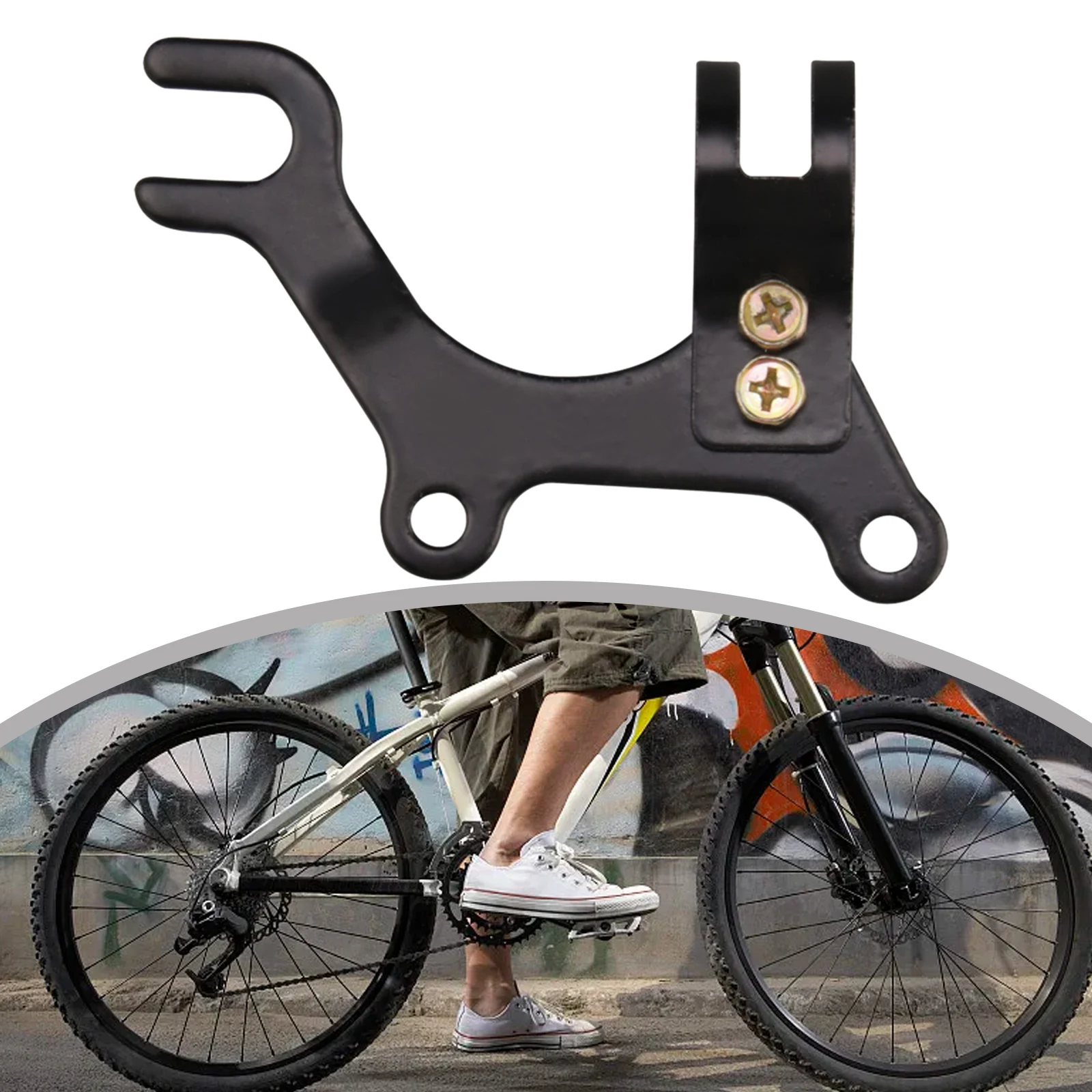 

Transform Your Normal Bike into a Disc Brake Bike with Ease Stainless Steel Bracket for Easy Installation and Removal
