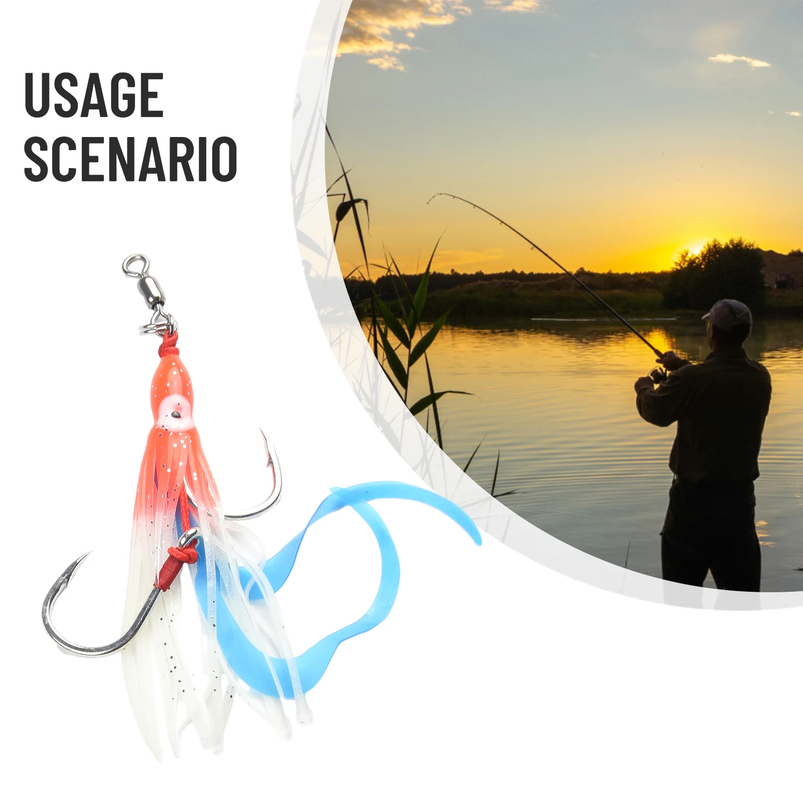 Squid Sizzling Hook Fish Luring Tear Resistant Squid Sizzling Hook Designed to Withstand Tough Fishing Conditions
Squid Sizzling Hook Fish Luring Tear Resistant Squid Sizzling Hook Designed to Withstand Tough Fishing Conditions