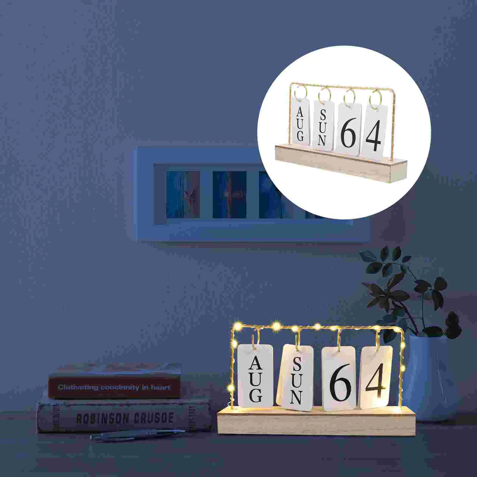 Vintage Wooden Perpetual Calendar Flip Month Date Display With LED Light For Office Home Decoration Photography Props Advent
Vintage Wooden Perpetual Calendar Flip Month Date Display With LED Light For Office Home Decoration Photography Props Advent