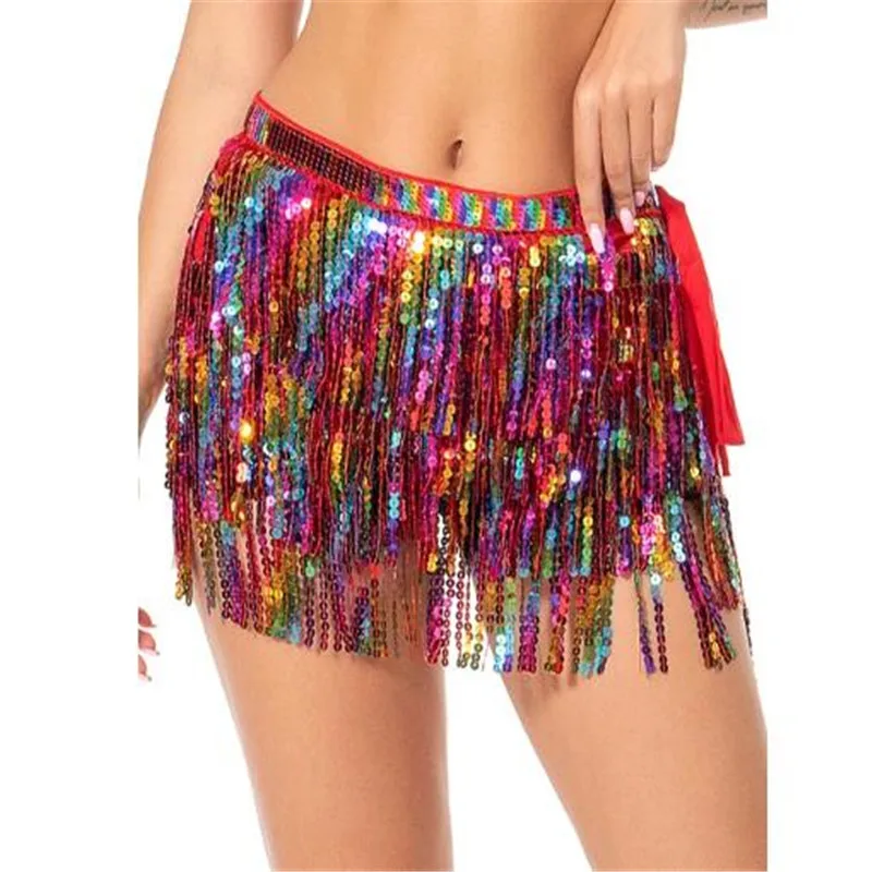 Colorful Belly Dance Hip Skirt Tassel Scarf Sequin Wrap Rave Fringe Hip Scarf Costume for Women Wrap Belt Skirts
Colorful Belly Dance Hip Skirt Tassel Scarf Sequin Wrap Rave Fringe Hip Scarf Costume for Women Wrap Belt Skirts