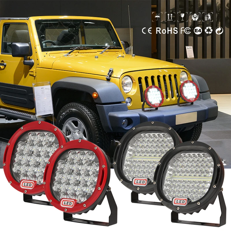 

7" Inches Rounded 4x4 Offroad Spot LED Roof Work Light For Off-road Car SUV ARB 4wd Jeep Defender Pickup Truck Lorry Van