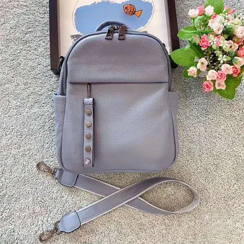 ZENCY Fashion NEW 100% Genuine Cow Leather Women Backpack Girl Soft Real Top Grade Cowhide Book Bag Style Knapsack
ZENCY Fashion NEW 100% Genuine Cow Leather Women Backpack Girl Soft Real Top Grade Cowhide Book Bag Style Knapsack