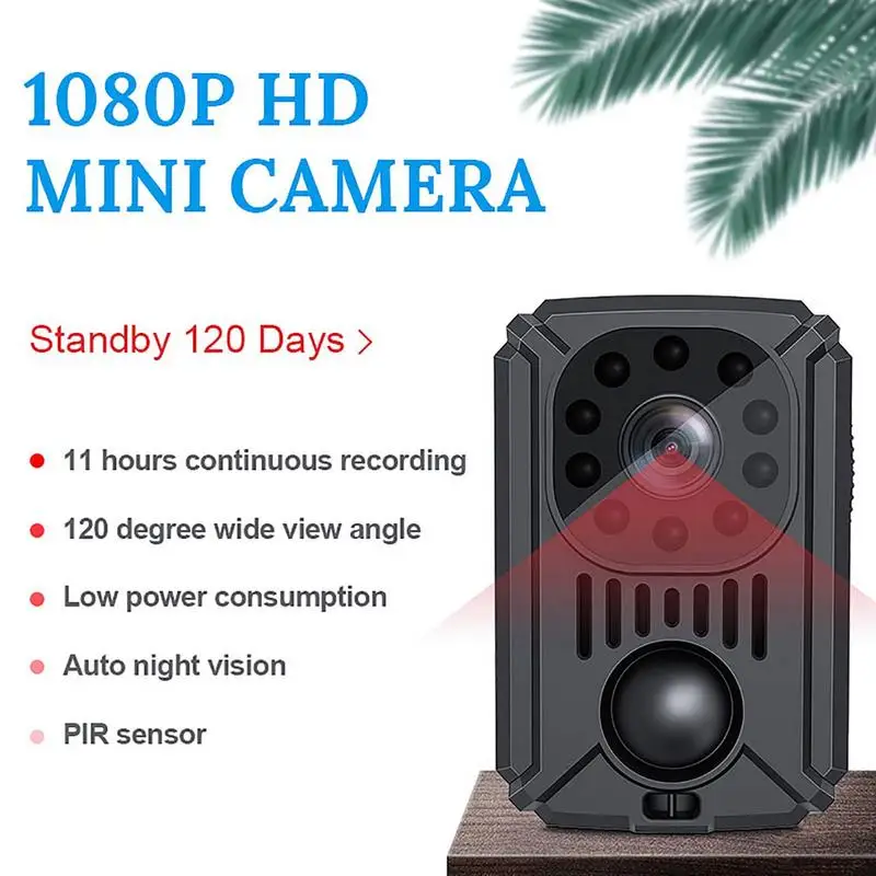 

MD31 Mini Camera PIR Motion Detection Security HD 1080P Night Vision Micro Camcorder Motion DVR Sports DV Video Recorder