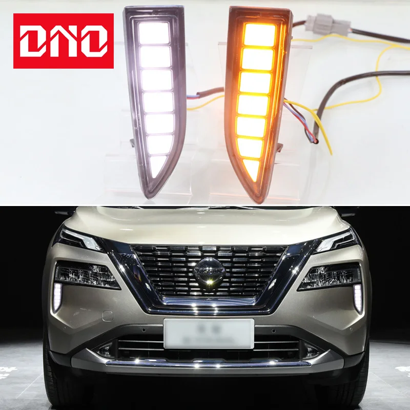 Car LED Daytime Running Headlamps For Nissan X-trail 2021-2022 Daylights Yellow Turn Signal DRL Car Foglamps
Car LED Daytime Running Headlamps For Nissan X-trail 2021-2022 Daylights Yellow Turn Signal DRL Car Foglamps