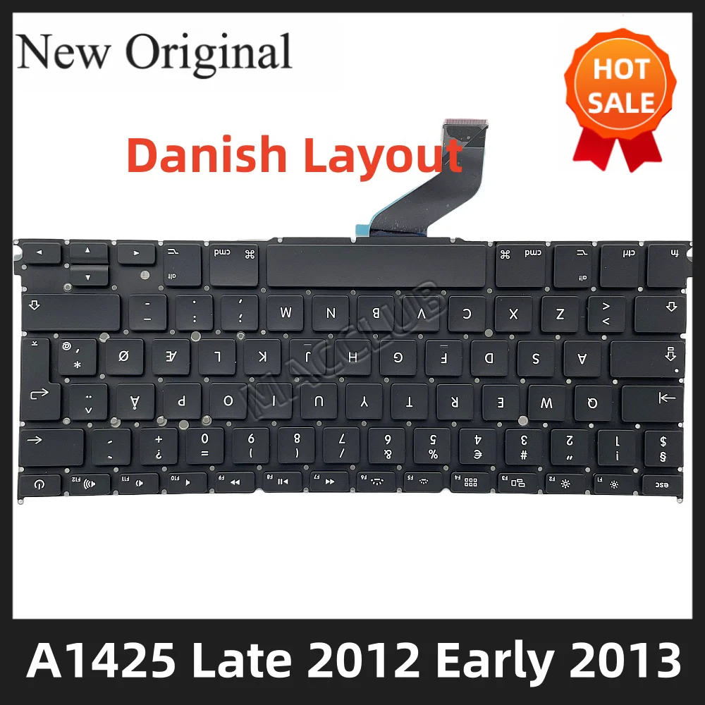 

A1425 Keyboard Danish DK Layout for Macbook Pro Retina 13'' A1425 EMC 2557 EMC 2672 Late 2012 Early 2013 keyboard