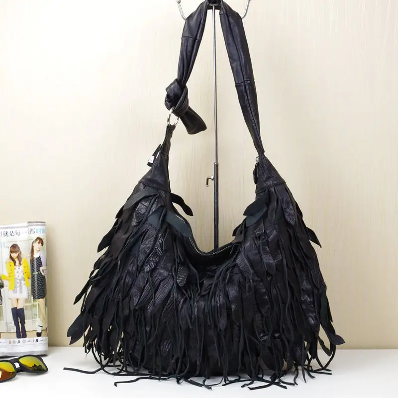 Women's Shoulder Bags Large Capacity Tassel Crossbody Bags For Women New Black Patchwork Design Handbags Ladies Crossbody Bag
Women's Shoulder Bags Large Capacity Tassel Crossbody Bags For Women New Black Patchwork Design Handbags Ladies Crossbody Bag