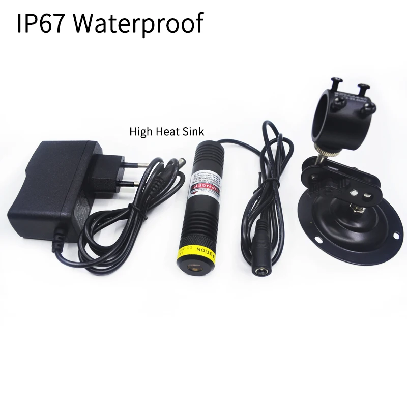 

IP67 Waterproof Glass Lens IR Dot D22X100mm 830nm Invisible Light 50mW 100mW 200mW Laser Module For Cutting Positioning