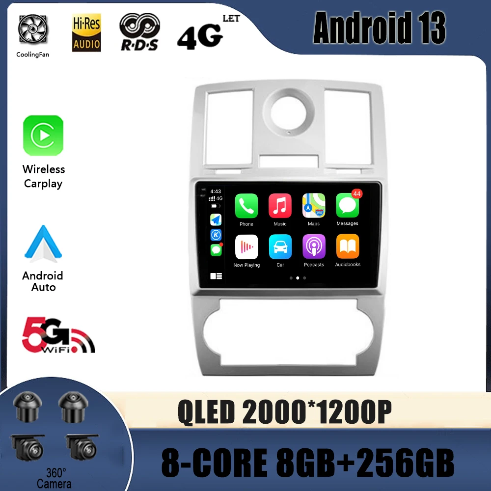 For Chrysler 300C 1 2004 - 2011 Car Radio Multimedia Video Player Navigation 4G GPS Android 13 No 2din 2 din
For Chrysler 300C 1 2004 - 2011 Car Radio Multimedia Video Player Navigation 4G GPS Android 13 No 2din 2 din