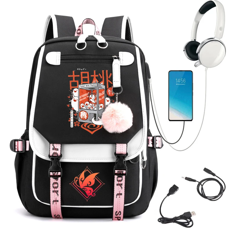 Chibi Hu Tao School Backpack for College Students Genshin Impact Laptop Backpack Travel Bag Backpacks for School Teenagers Girls
Chibi Hu Tao School Backpack for College Students Genshin Impact Laptop Backpack Travel Bag Backpacks for School Teenagers Girls