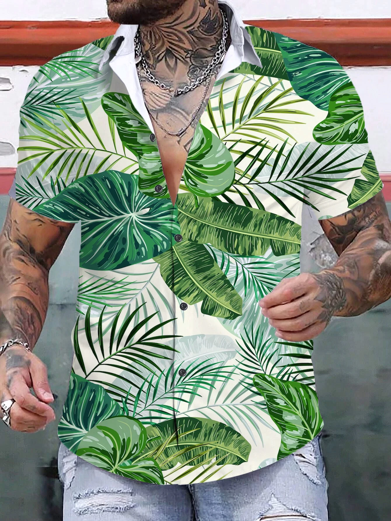 Summer Men's Shirts Tropical Plants Graphic 3D Print Simple Shirts Short Sleeved Tops Streetwear Loose Casual Hawaiian Shirt
Summer Men's Shirts Tropical Plants Graphic 3D Print Simple Shirts Short Sleeved Tops Streetwear Loose Casual Hawaiian Shirt
