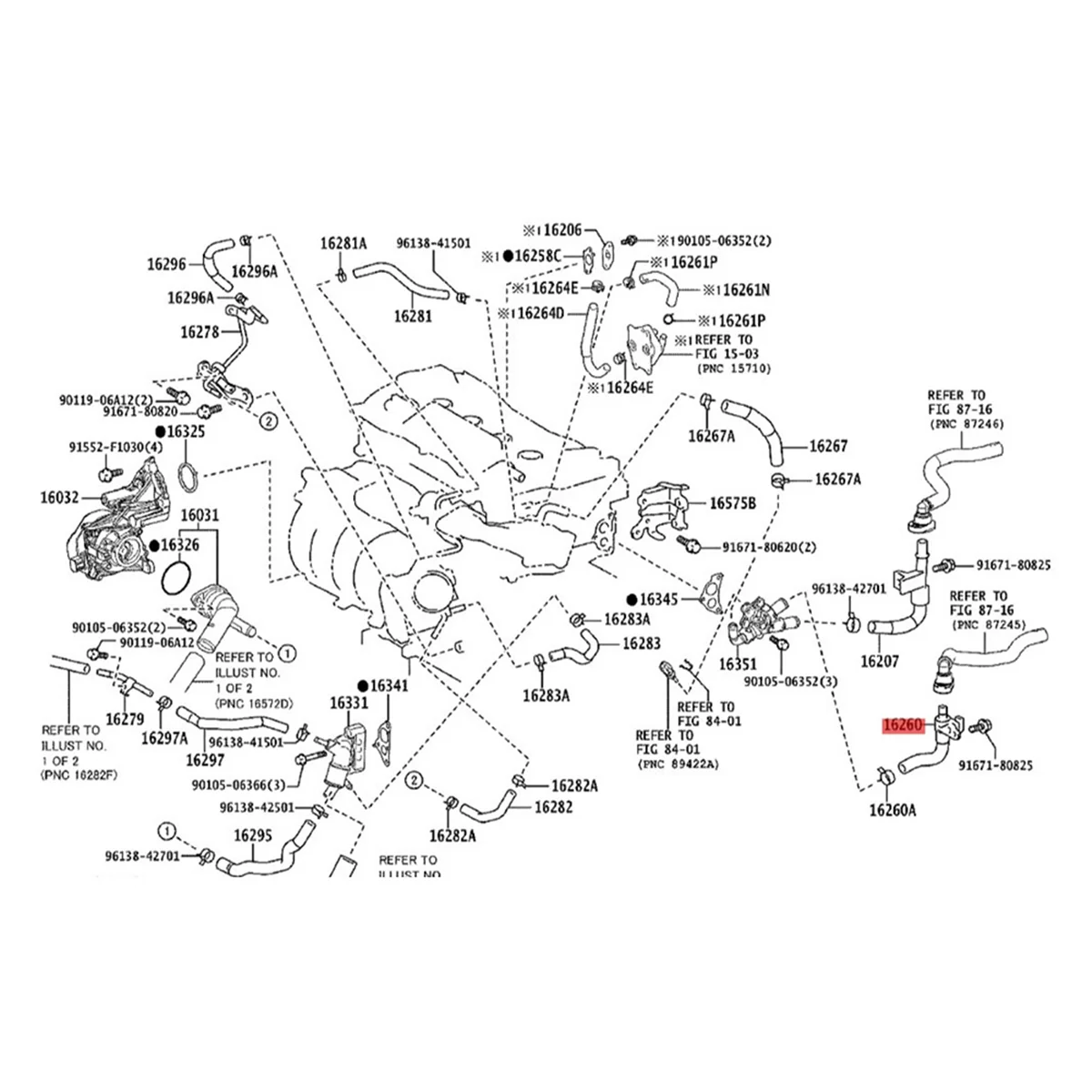 Car Radiator Bypass Hose Assembly 16260-F0010 for Toyota Camry Avalon RAV4 Lexus ES3 2018-2023 Bypass Pipe Tube Rubber
Car Radiator Bypass Hose Assembly 16260-F0010 for Toyota Camry Avalon RAV4 Lexus ES3 2018-2023 Bypass Pipe Tube Rubber