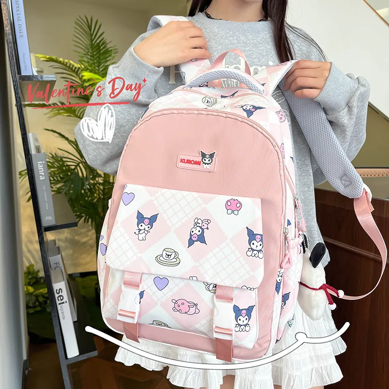 

Sanrio Kulomi schoolbag large-capacity junior high school students kindergarten cute backpack HelloKitty backpack children gift