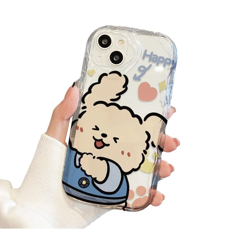 Phone Case For Lovers Couples Fit for iPhone 11 12 13 14 15 16 Pro Max XR X XS Mini 8 7 Plus SE 2020 Funda Cute Cartoon Bear Phone Case For Lovers Couples Fit for iPhone 11 12 13 14 15 16 Pro Max XR X XS Mini 8 7 Plus SE 2020 Funda Cute Cartoon Bear