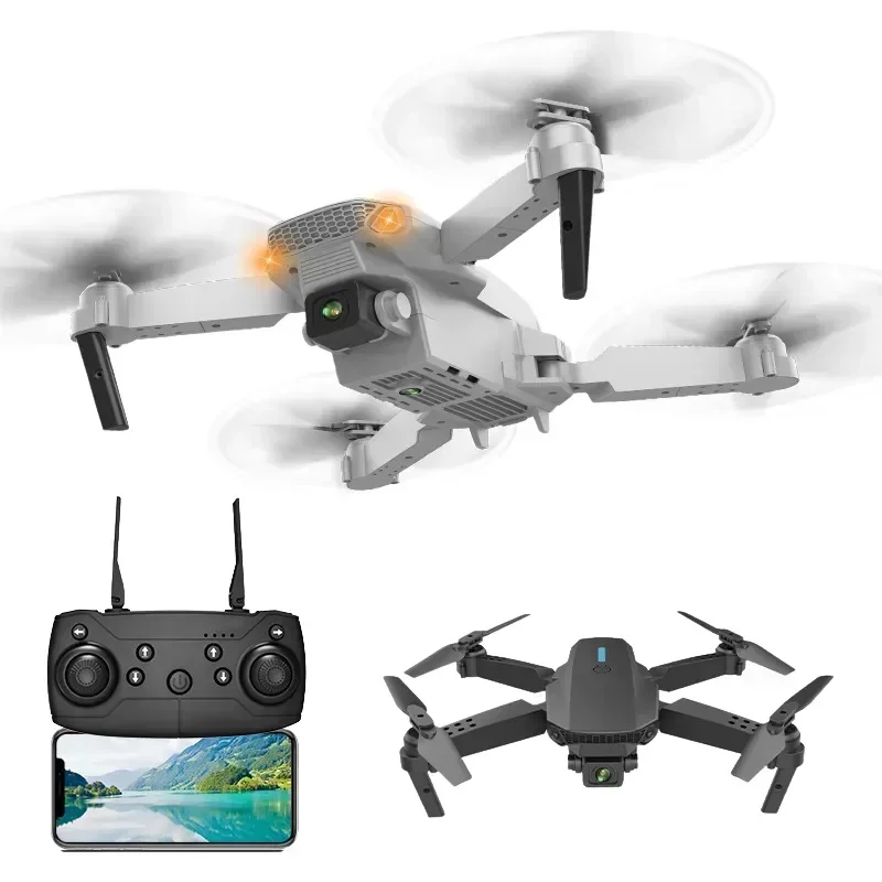 

With Wide Angle HD 4K Camera Dron Gift Toy New E88 Quadcopter WIFI FPV Height Hold RC Foldable Quadcopter Professinal Drone