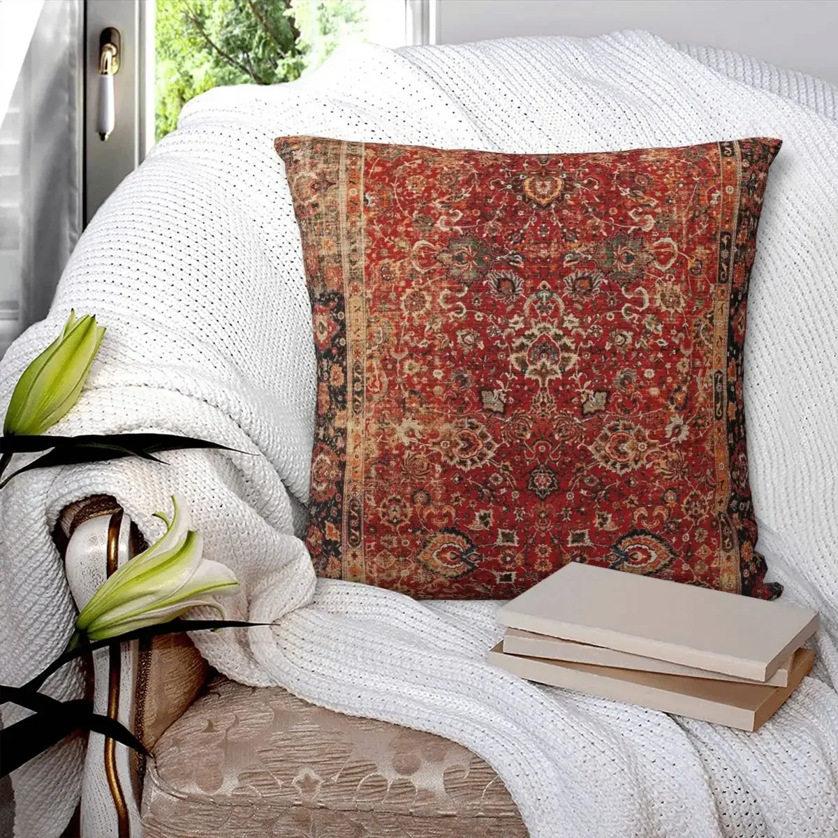 Antique Persian Square Pillowcase Pillow Cover Polyester Cushion Decor Comfort Throw Pillow for Home Living Room
Antique Persian Square Pillowcase Pillow Cover Polyester Cushion Decor Comfort Throw Pillow for Home Living Room