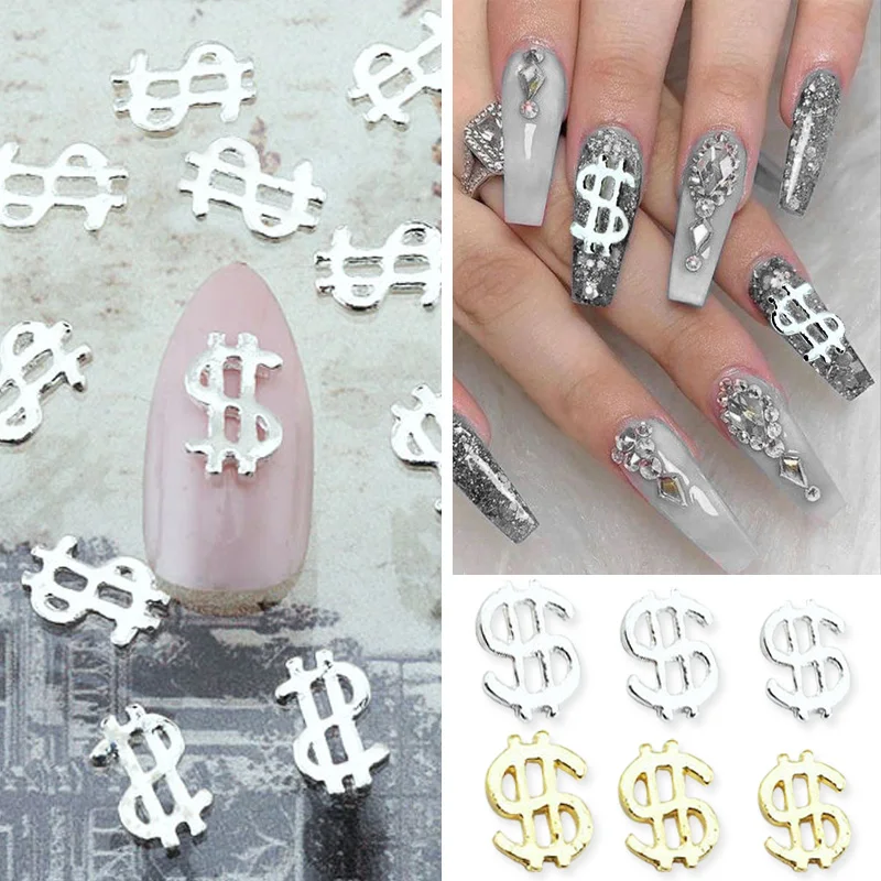 20pcs Dollar Nail Charms 3D Money Coin Sign Nail Art Charms Gold Silver Alloy Dollar Charms for Nails Decor Metal Nail Jewelry
20pcs Dollar Nail Charms 3D Money Coin Sign Nail Art Charms Gold Silver Alloy Dollar Charms for Nails Decor Metal Nail Jewelry