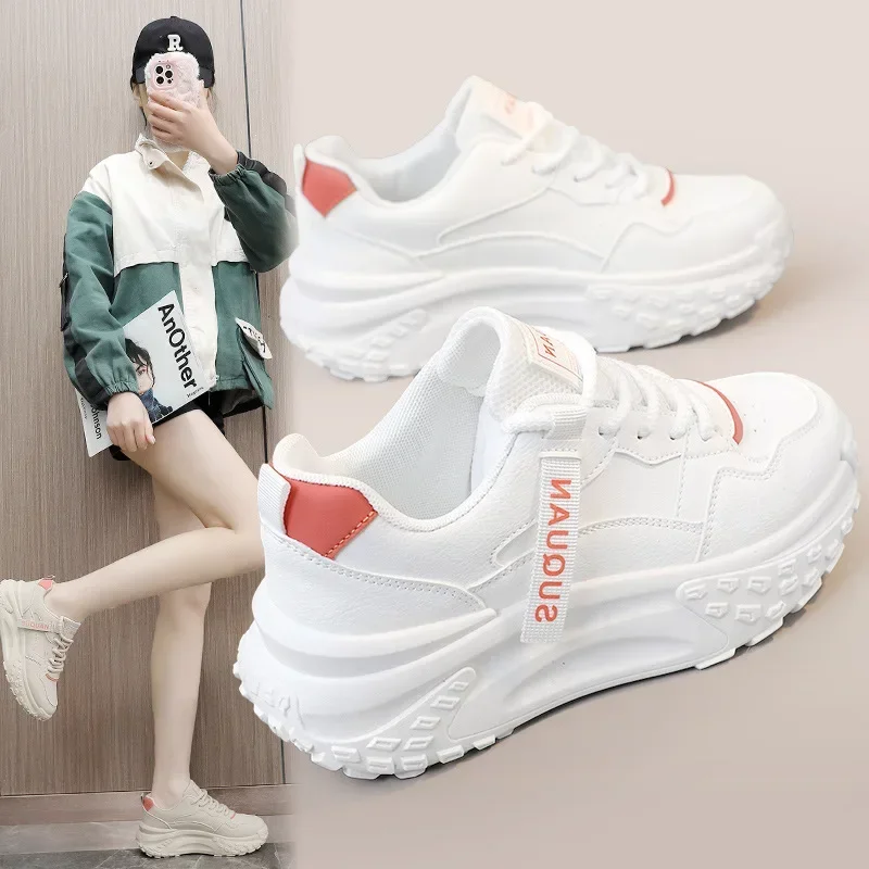 New 2024 Spring Thick Sole Elevated Women's Shoes, Sports Shoes, Simple and Casual Dad Shoes, Student Breathable Leather Surface
New 2024 Spring Thick Sole Elevated Women's Shoes, Sports Shoes, Simple and Casual Dad Shoes, Student Breathable Leather Surface