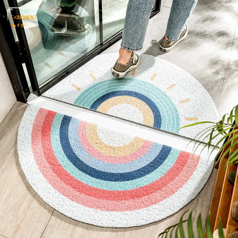 Creative Semicircular Floor Mat Doormat Literary Carpet Home Decoration Area Rug Bedroom Entrance Non-slip Wear-resistant Rugs
Creative Semicircular Floor Mat Doormat Literary Carpet Home Decoration Area Rug Bedroom Entrance Non-slip Wear-resistant Rugs