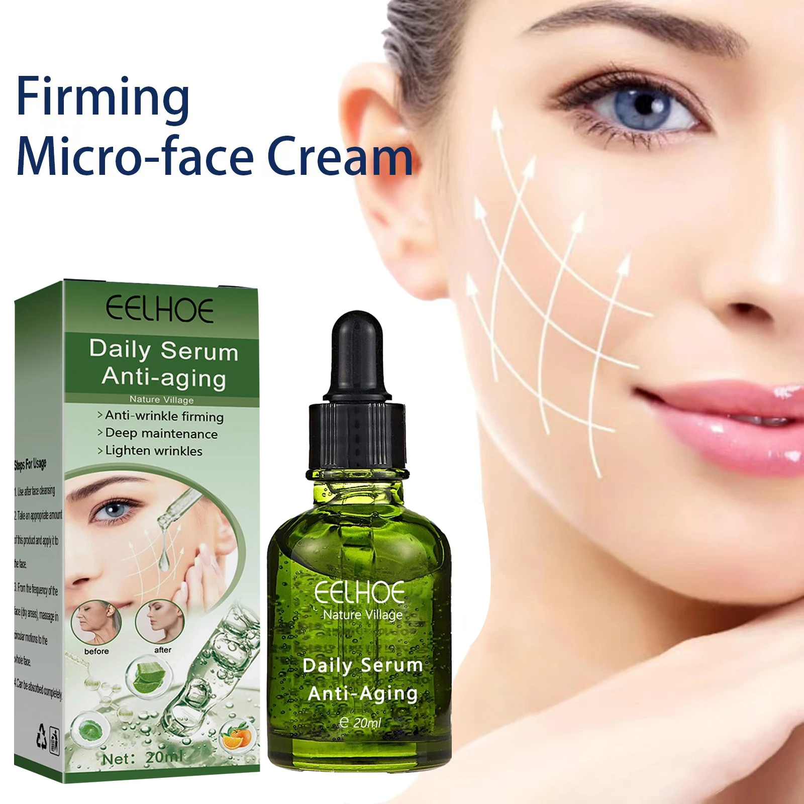 Anti Wrinkle Essence Instant Slimming Face Oil V Face Essential Oils Lifting Firming Thin Nourish Powerful Facial Skin Care
Anti Wrinkle Essence Instant Slimming Face Oil V Face Essential Oils Lifting Firming Thin Nourish Powerful Facial Skin Care