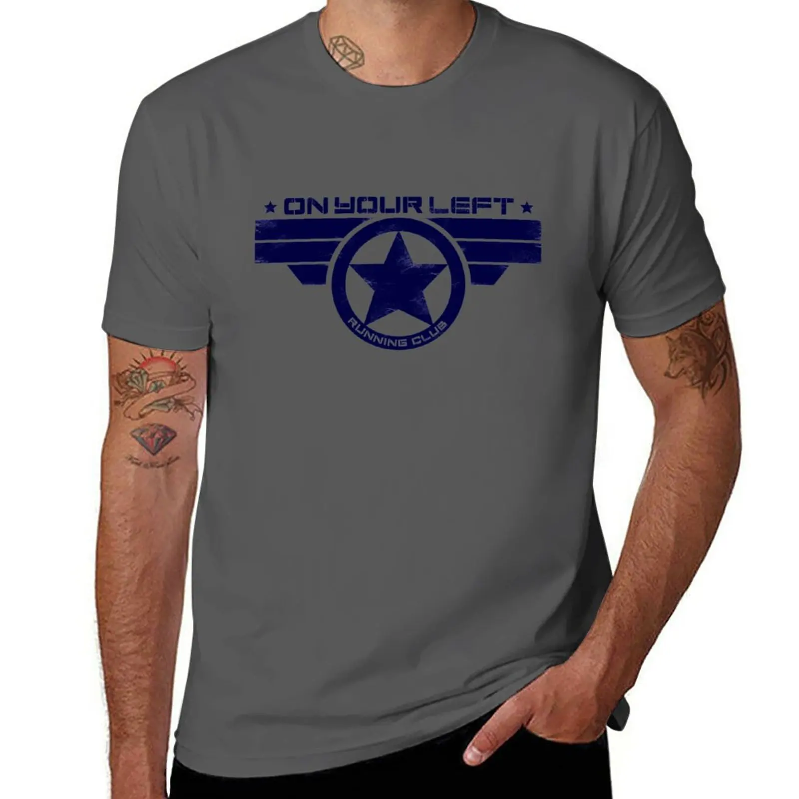 New On Your Left Running Club Hybrid Distressed Print 1 T-Shirt quick drying t-shirt mens workout shirts
New On Your Left Running Club Hybrid Distressed Print 1 T-Shirt quick drying t-shirt mens workout shirts