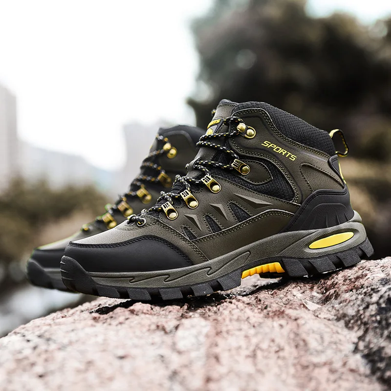 PDEP Men's Outdoor Hiking Shoes Autumn and Winter High Top Leather Sports Shoes Women's Traveling Walking Sapatos Masculinos
PDEP Men's Outdoor Hiking Shoes Autumn and Winter High Top Leather Sports Shoes Women's Traveling Walking Sapatos Masculinos
