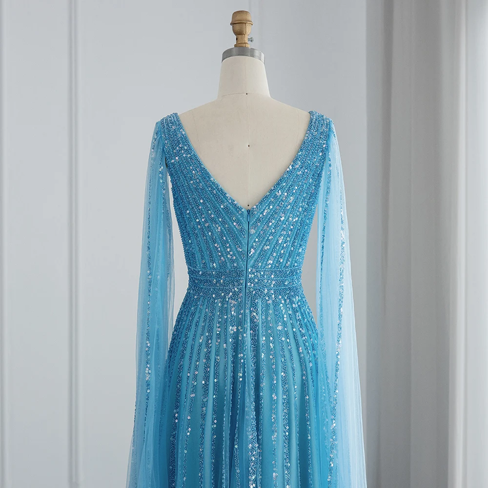 Luxury Blue Dubai Evening Dresses with Cape Sleeve Elegant Arabic Green Nude Prom Gown for Women Wedding Party 33 Mallzona Sbc9b8269890541938b7ff3342582f00cA Luxury Blue Dubai Evening Dresses with Cape Sleeve Elegant Arabic Green Nude Prom Gown for Women Wedding Party Mallzona