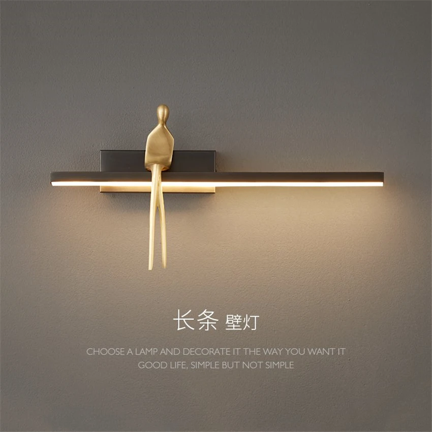Nordic Luxury Copper Bedroom Bedside Long Wall Lamp Living Room Dining Room Art Deco Lighting Study Corridor LED Home Wall Light
Nordic Luxury Copper Bedroom Bedside Long Wall Lamp Living Room Dining Room Art Deco Lighting Study Corridor LED Home Wall Light