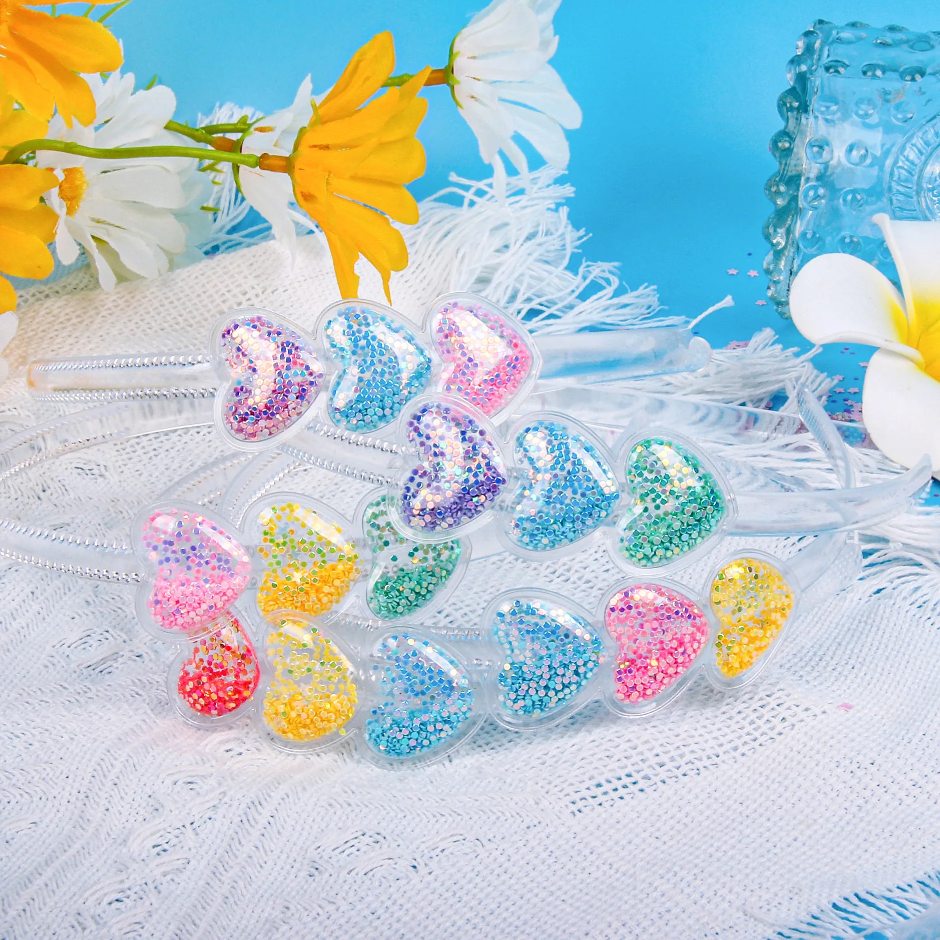 Transparent Quicksand Hair Band For Kids Girls Glitter Heart Sequin Cartoon Ear Headbands Hair Hoops Headwear Hair Accessories
Transparent Quicksand Hair Band For Kids Girls Glitter Heart Sequin Cartoon Ear Headbands Hair Hoops Headwear Hair Accessories