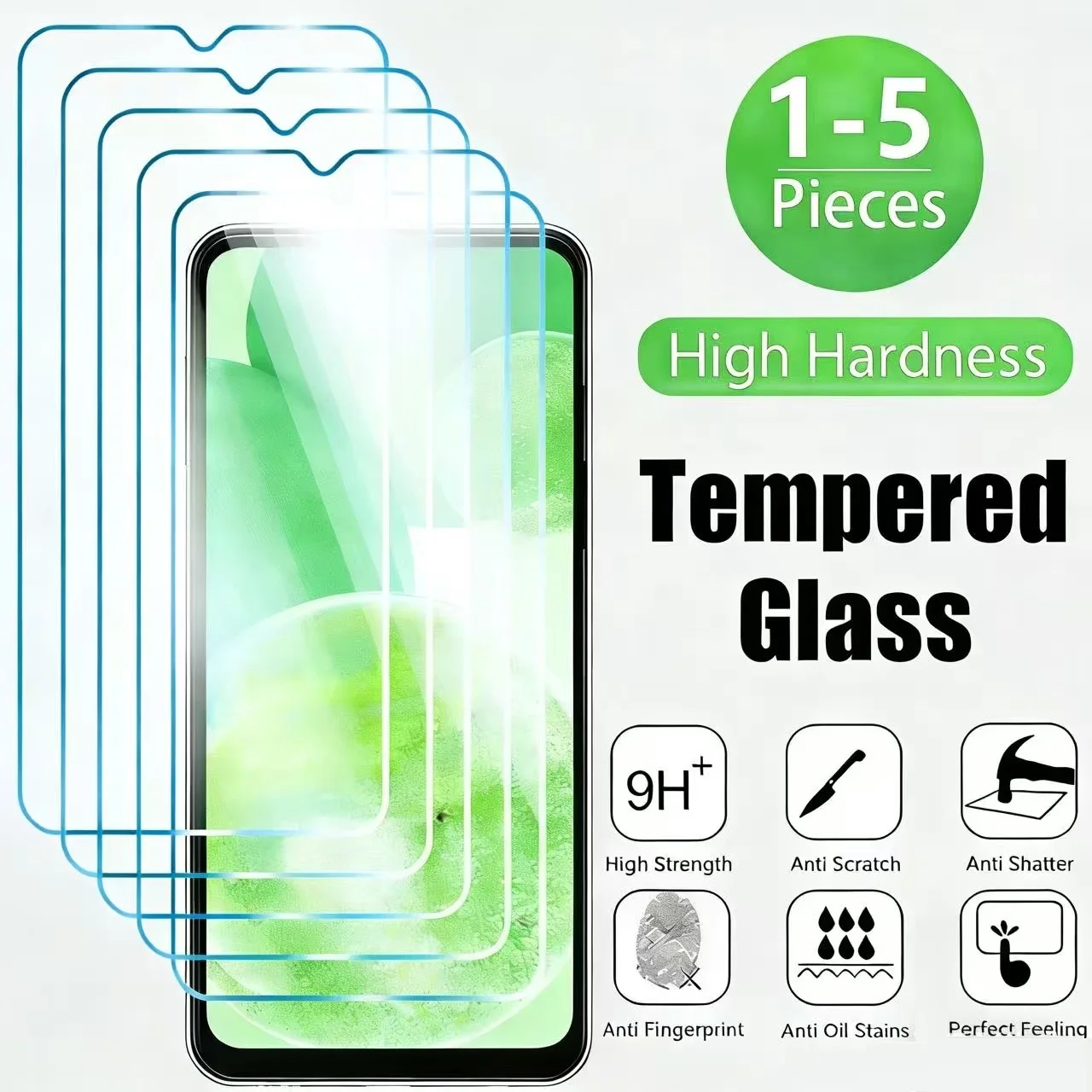 Tempered Glass Screen Protector 1-5PCS For Samsung Galaxy A13 A14 A21S A33 A34 A51 A52 A53 A54 A72 A73 A52S 5G Tempered Glass Screen Protector 1-5PCS For Samsung Galaxy A13 A14 A21S A33 A34 A51 A52 A53 A54 A72 A73 A52S 5G